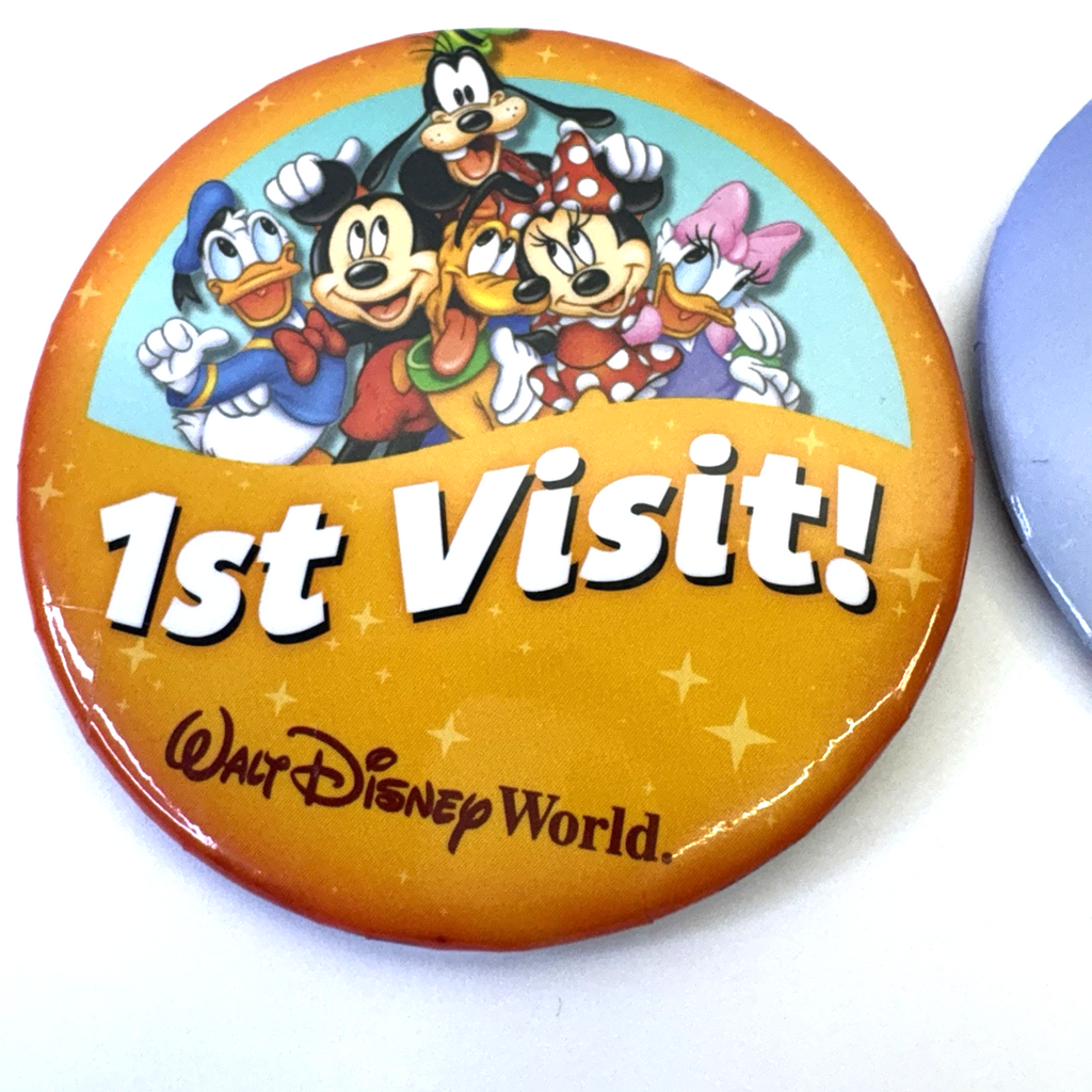 Lot of 3 Disney Parks Pinback Buttons 1st Visit Honorary Citizen I’m Celebrating