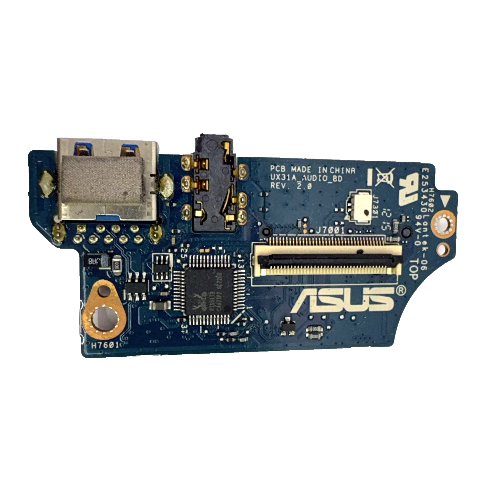 ASUS ZenBook UX31A Touch Audio USB SD Card Reader IO Board Tested Working