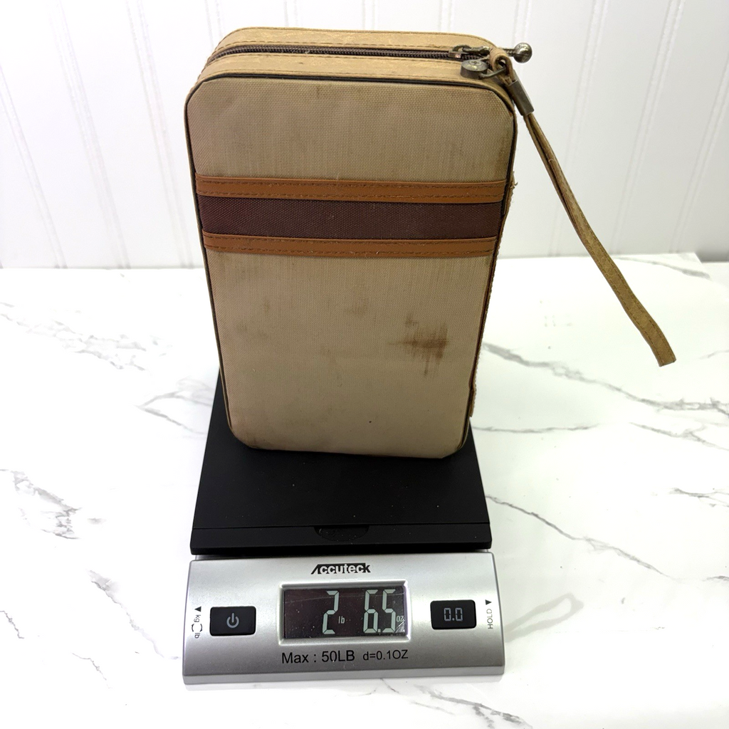 Vintage Travel Set of Dominos and Bridge Board and Cards in Handy Zipper Case