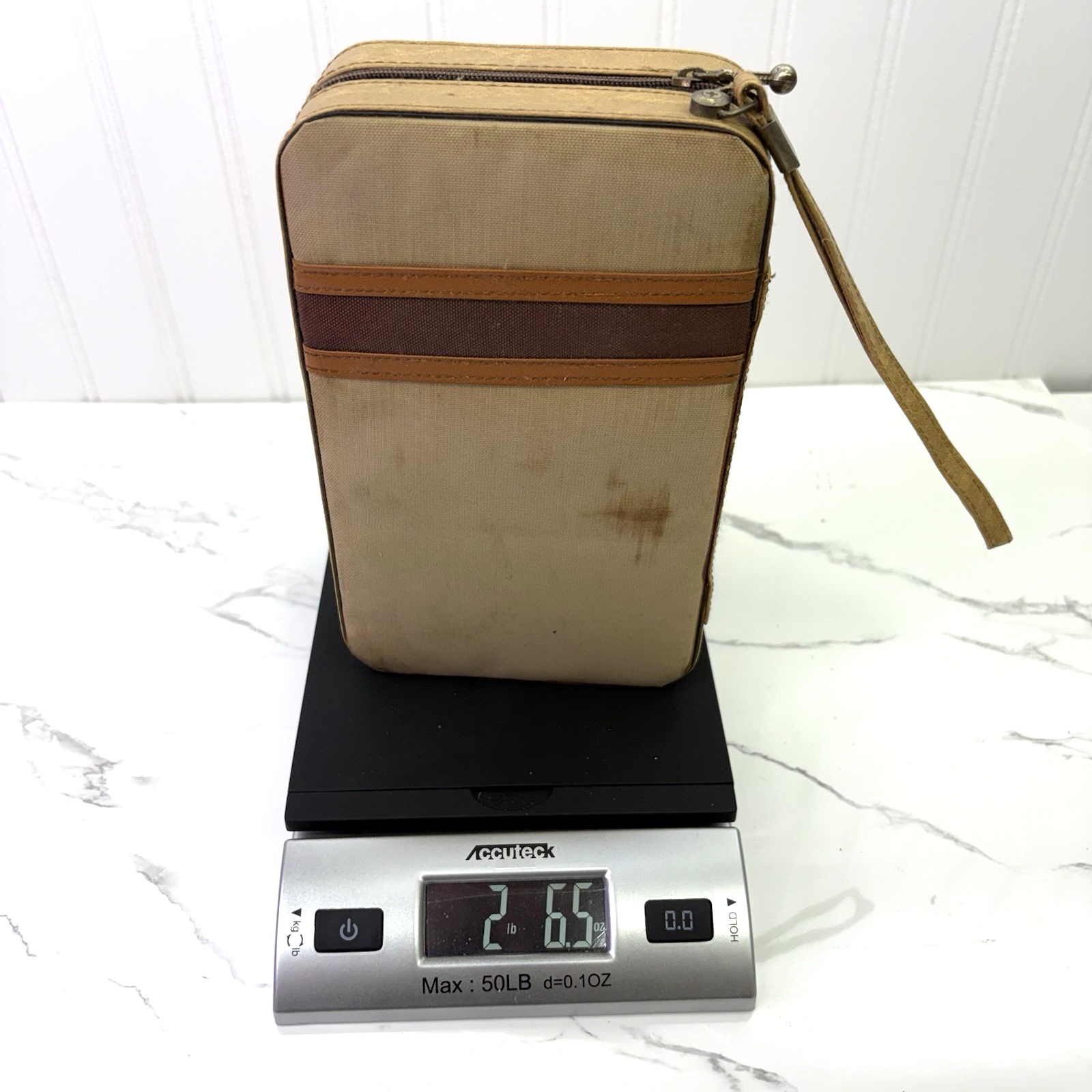 Vintage Travel Set of Dominos and Bridge Board and Cards in Handy Zipper Case