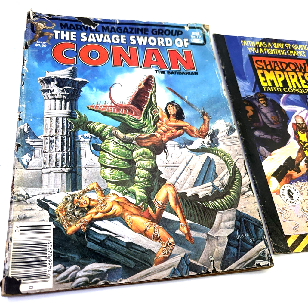 Marvel Comic Magazine Lot Conan Spider-Ham Shadow Empires Reader Copies