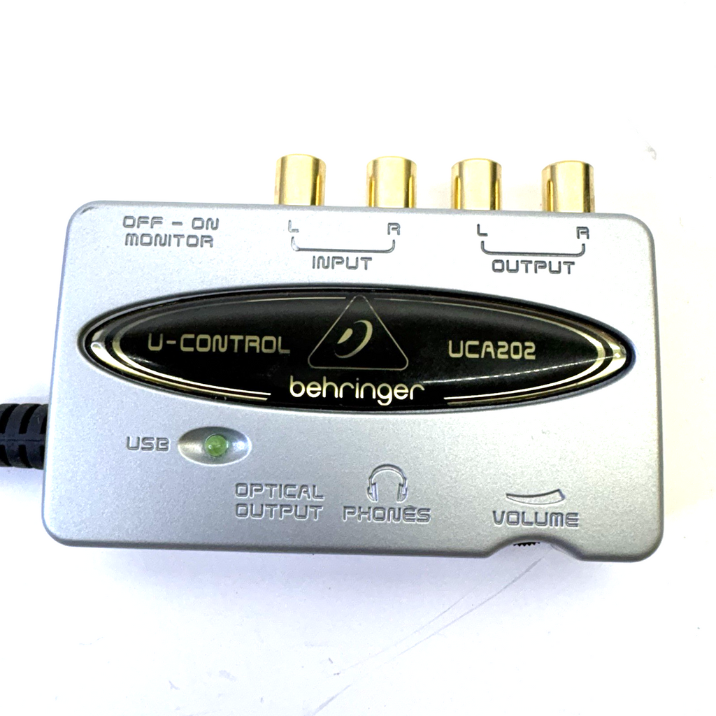 Behringer UCA202 USB Audio Interface 2 In/2 Out w/ 3.5mm to RCA Cable