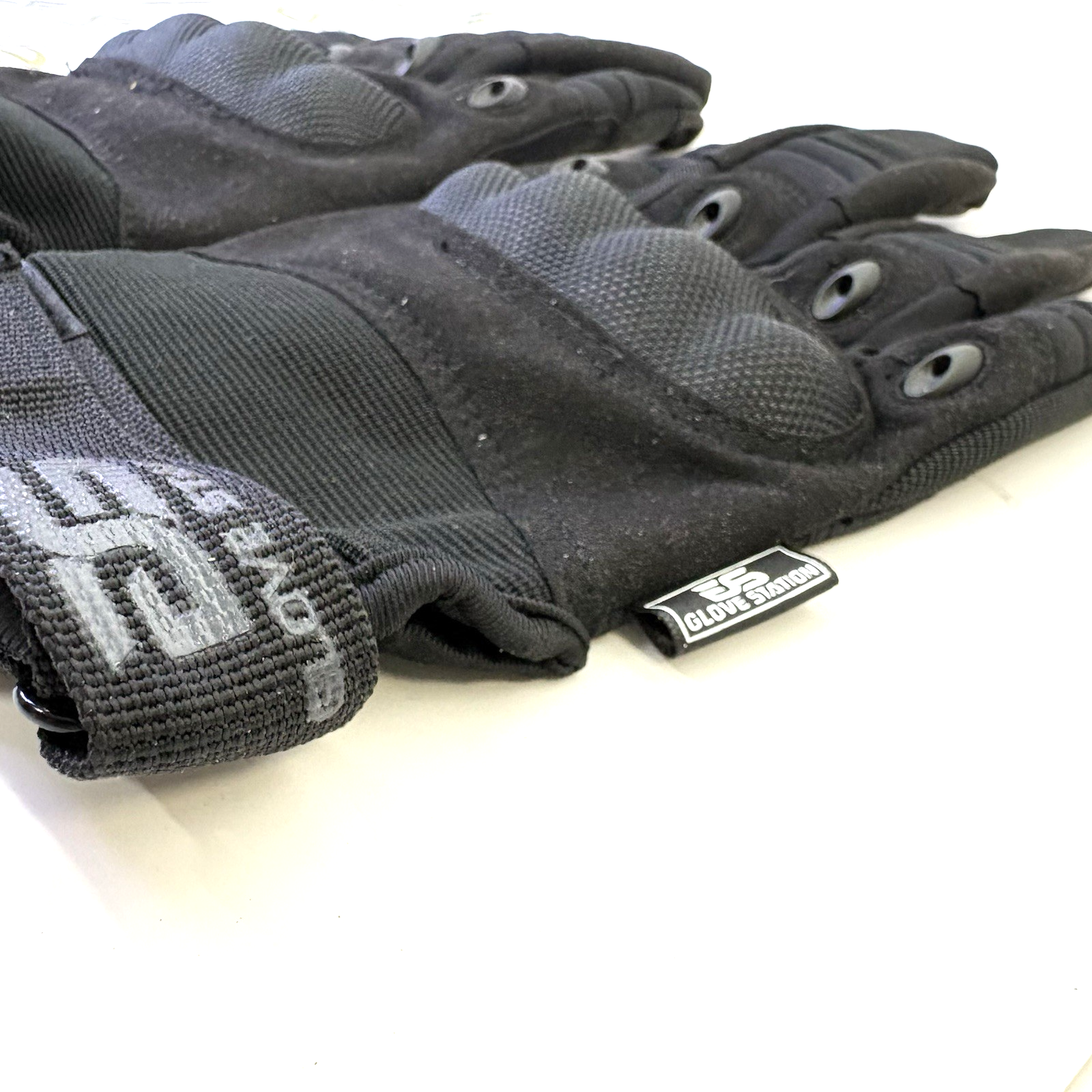 THE COMBAT HARD KNUCKLE TACTICAL SWAT POLICE SECURITY MILITARY GLOVE - BLACK