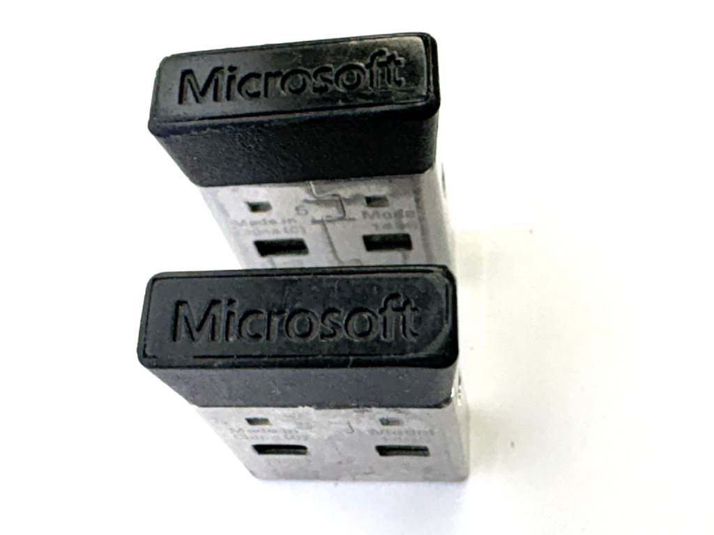 Microsoft USB Wireless Receiver Dongle Model 1496 Lot of 2 Tested