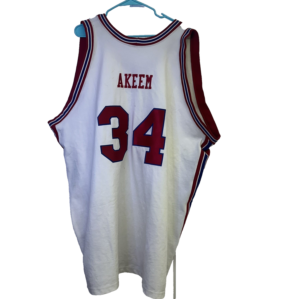 Vintage Sportsware 1983/84 Akeem Olajuwon #34 Houston Cougars Jersey Men’s 60