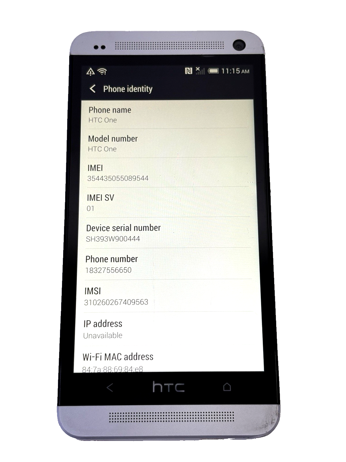 HTC One PN07110 Beats Audio 32GB Parts Repair Pink Camera Issue Powers On