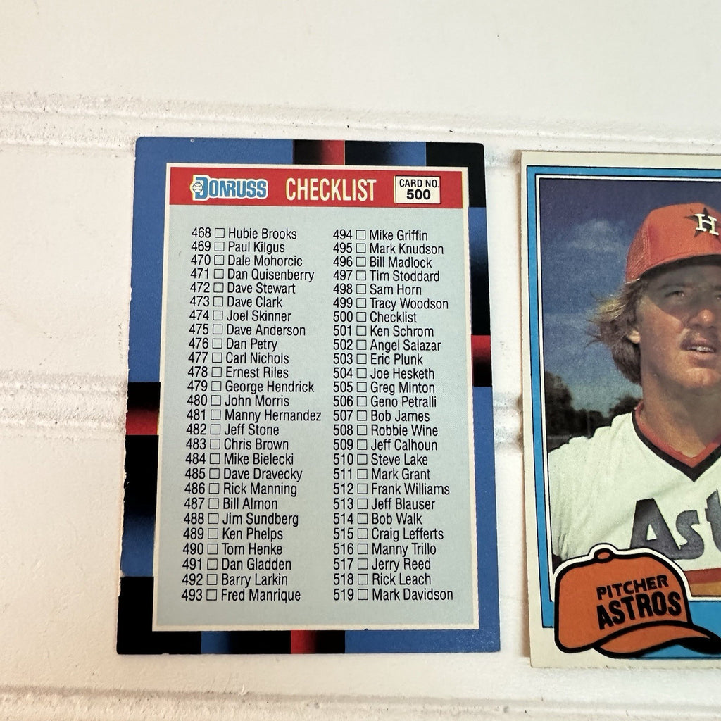 Vintage Baseball Cards Set Topps Donruss