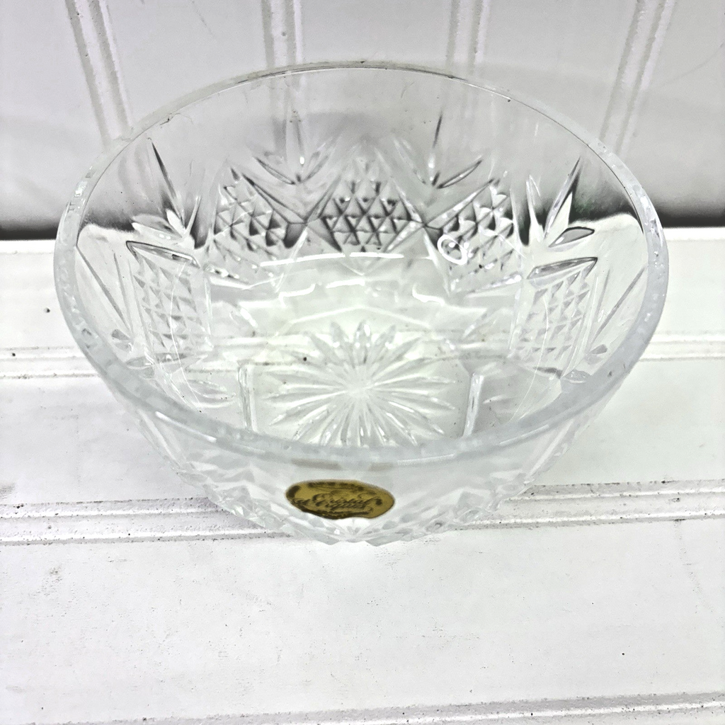 Cristal d’Arques France Crystal Bowl 5” Cut Glass Dessert Candy Dish