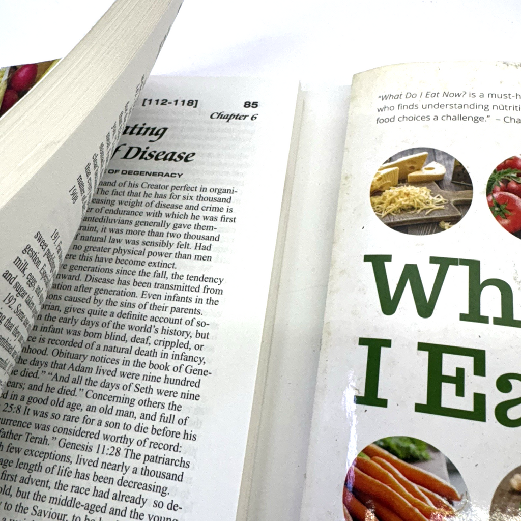 2 Nutrition & Diet Books Lot What Do I Eat Now? Counsels on Diet Foods