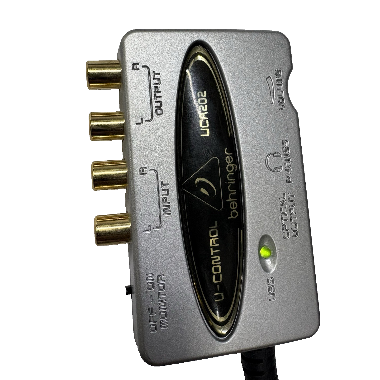 Behringer UCA202 USB Audio Interface 2 In/2 Out w/ 3.5mm to RCA Cable