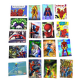 Lot of 17 Marvel Ultimate Heroes 2008 Sticker Cards Spider Man Hulk Human Torch 