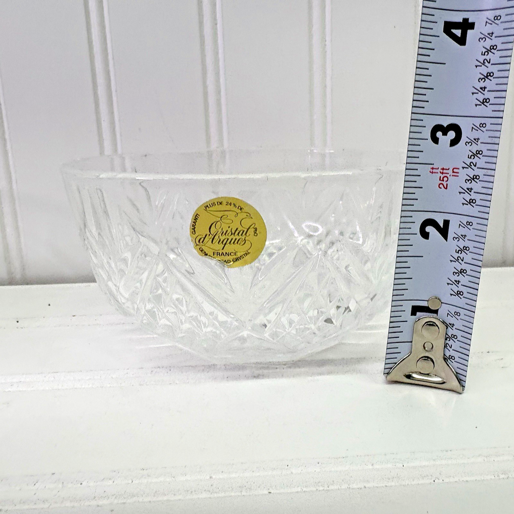 Cristal d’Arques France Crystal Bowl 5” Cut Glass Dessert Candy Dish