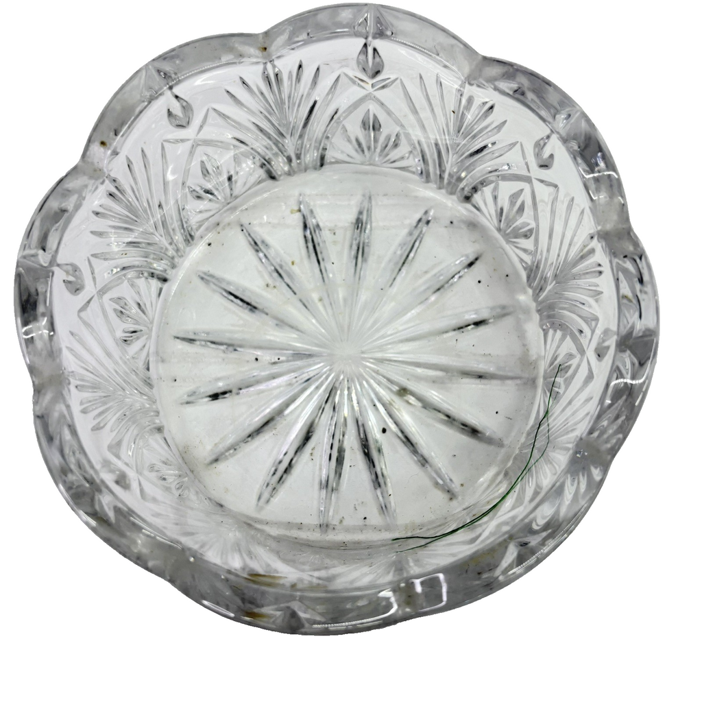 Bohemia Crystal Czech Republic Candy Bowl Gorgeous CUT LEAD CRYSTAL Over 24%