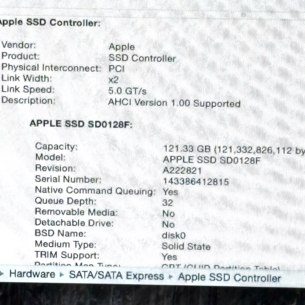 SanDisk SDNEP 655-1837C 128GB SSD For Macbook Pro A1398 EMC 2876 W/Yosemite