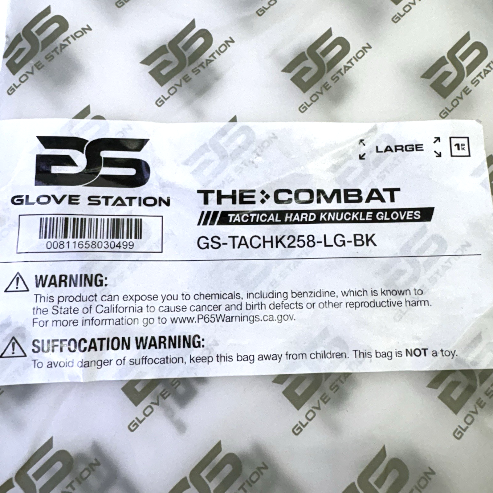 THE COMBAT HARD KNUCKLE TACTICAL SWAT POLICE SECURITY MILITARY GLOVE - BLACK