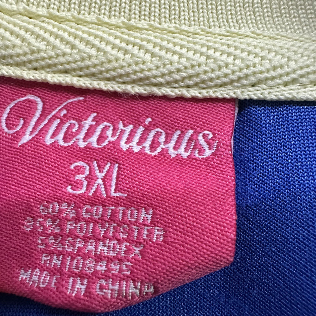 Victorious Unisex Side Stripe Track Suit  Jacket &  Pants 3XL Color Royal Blue