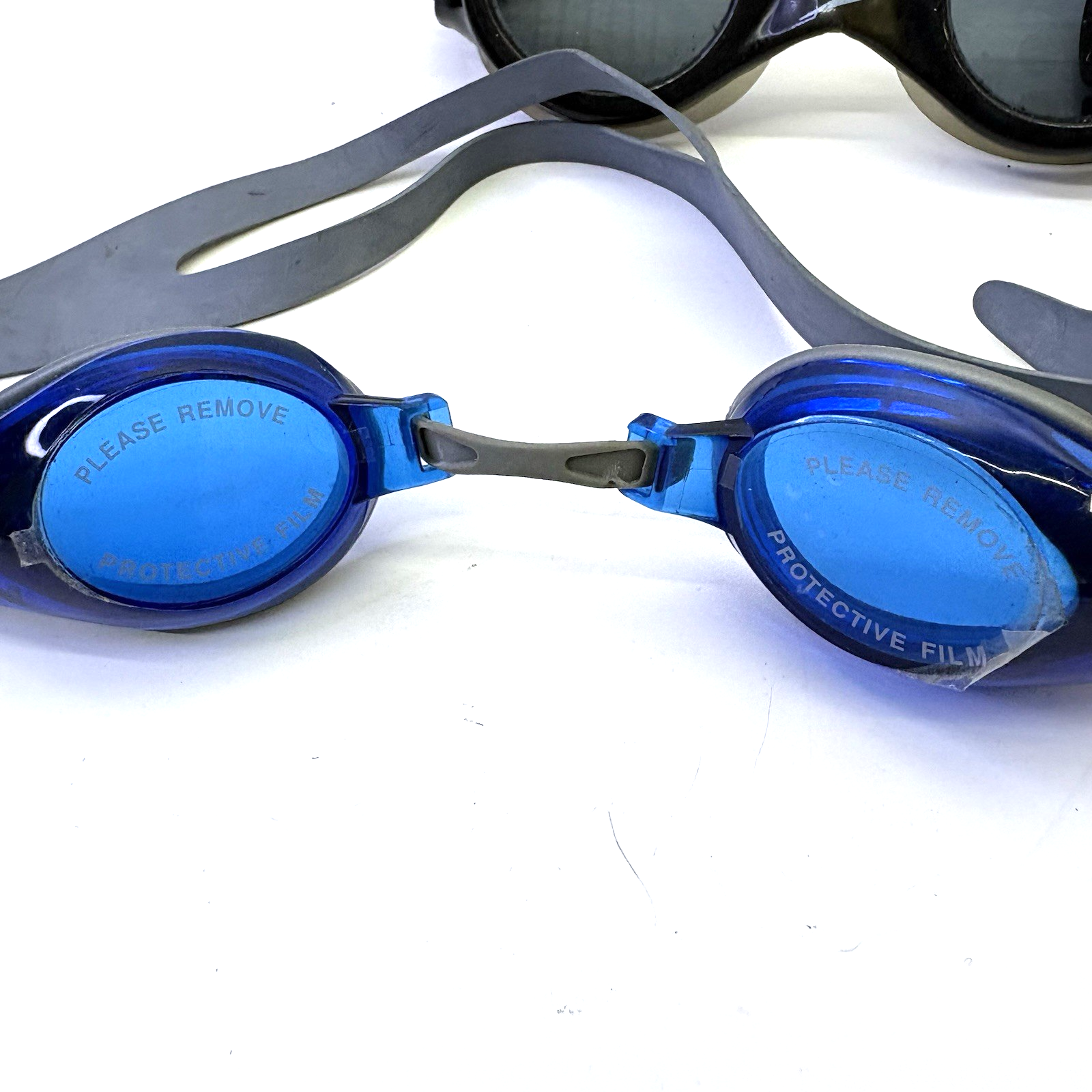 Speedo & Pro Player Swim Goggles Lot of 3 Adult Black Blue Fair Condition