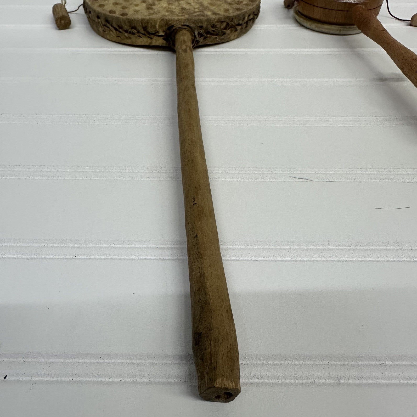 Primitive Den Den Drum Percussion Instrument Native American & Hawaii