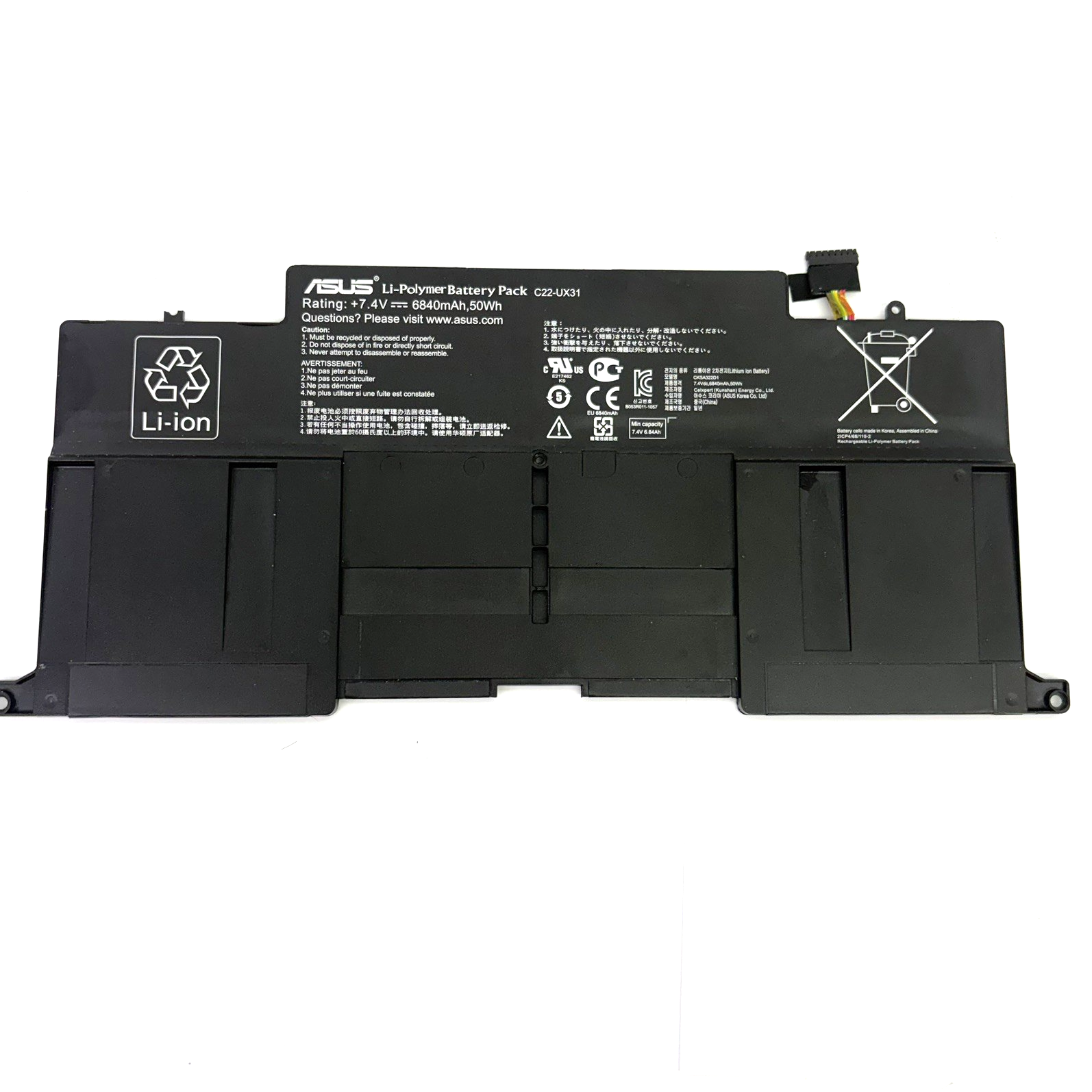 C21-UX31 C22-UX31 C23-UX31 Battery for Asus ZenBook UX31 UX31A UX31E 50W