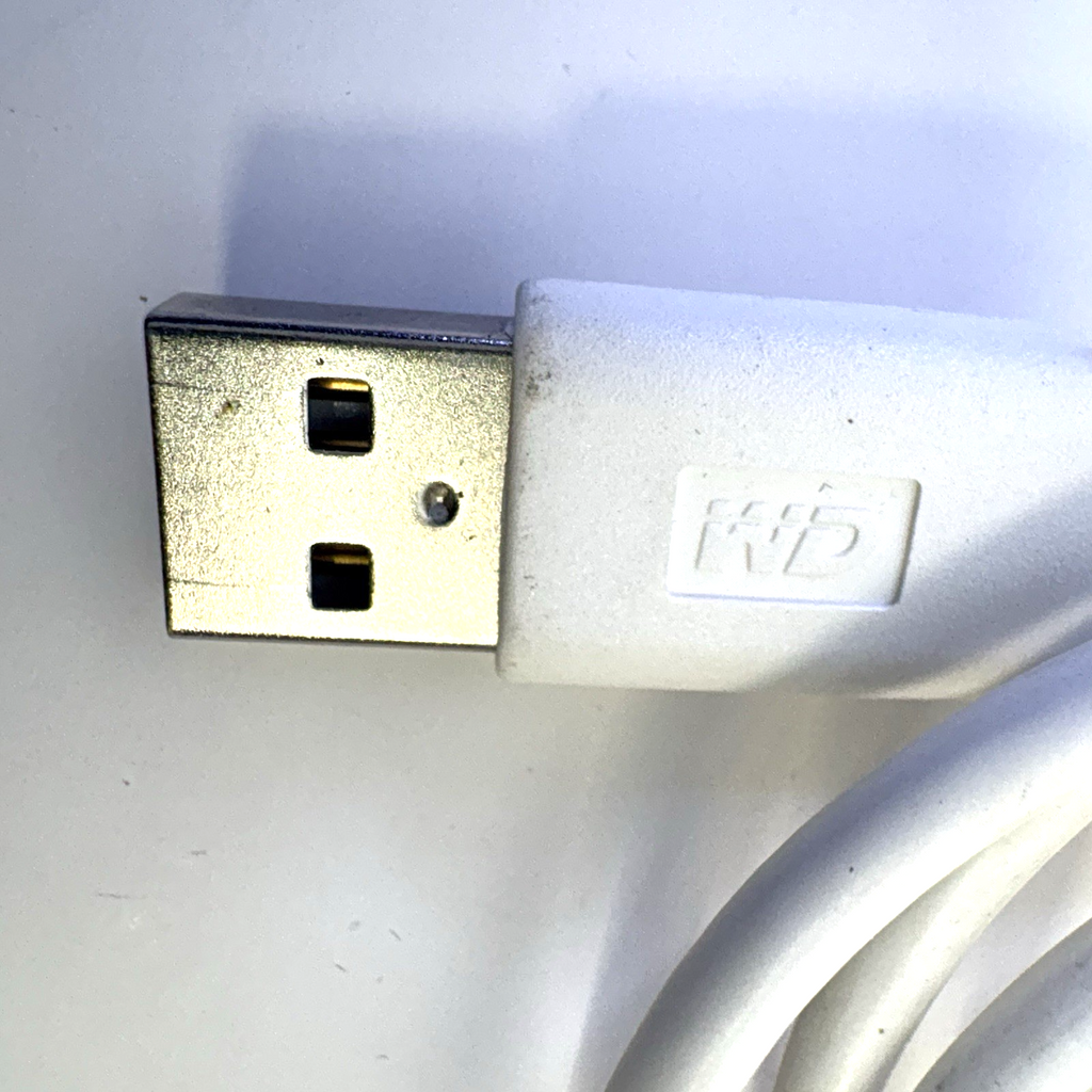 Authentic WD Mini USB 2.0 Cable 4ft White 4064-705050-012 AD OEM For WD Portable