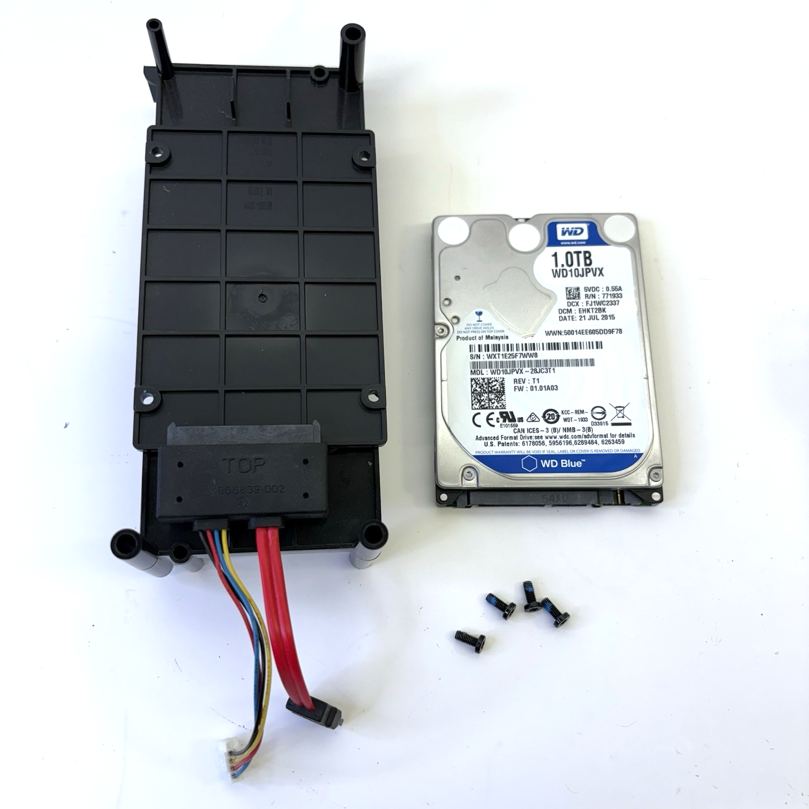 Xbox One 1540 1TB WD10JPVX HDD w/ Caddy & SATA Cable Tested Healt Good