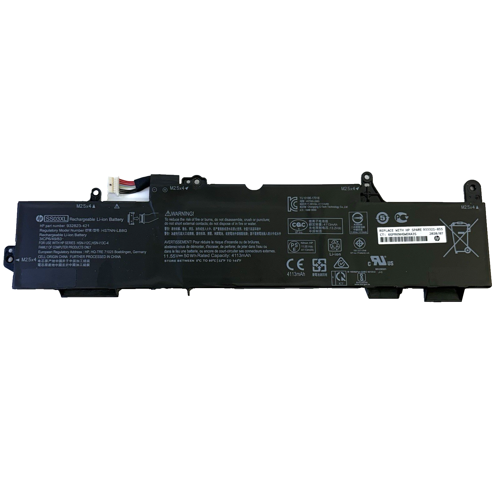 Genuine SS03XL Battery  EliteBook 840 740 745 G5 Series 830 840 745 G6 Series