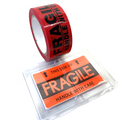 Fragile Red Packing Tape 1.89" x 76 Yds + 16 Fragile Shipping Labels New