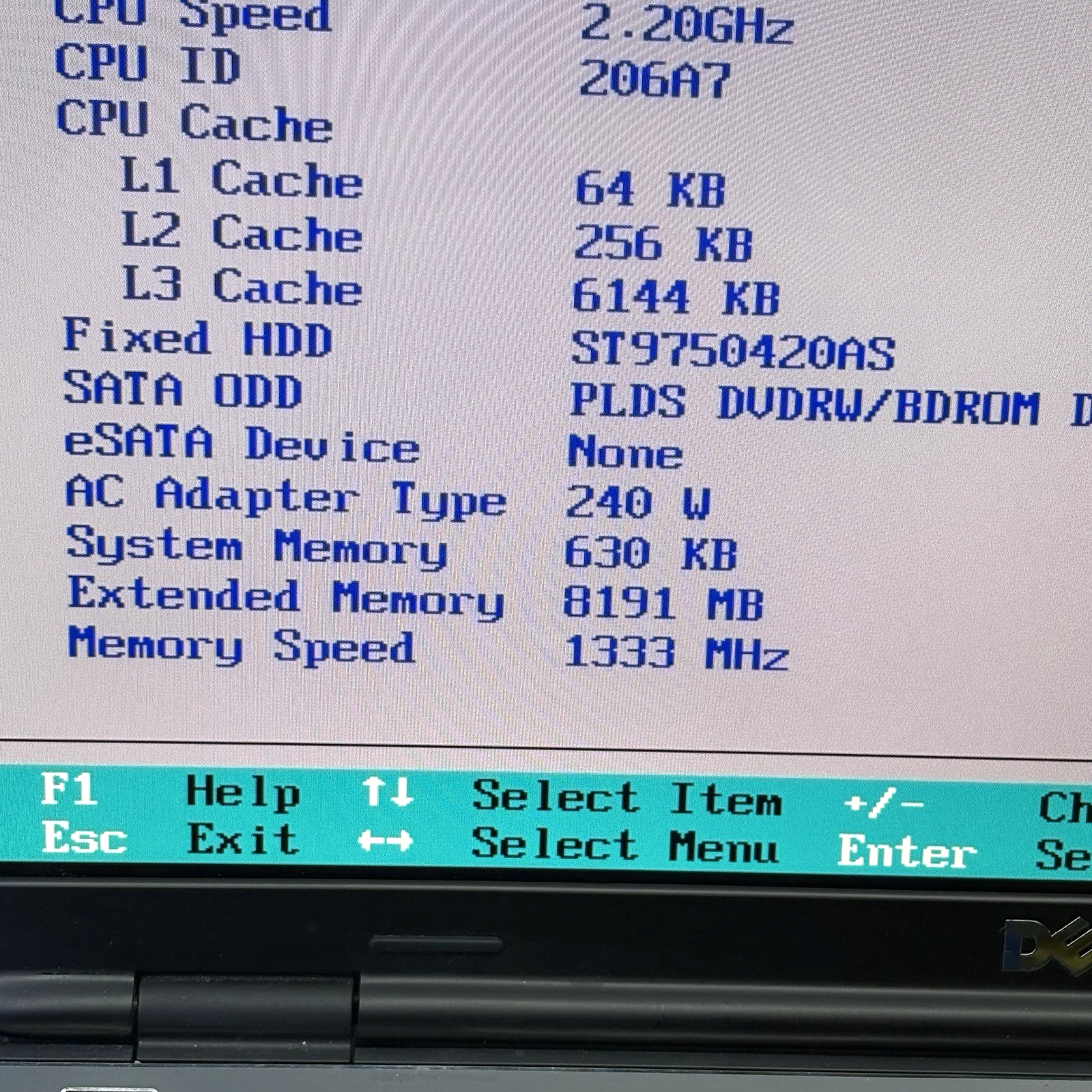 Dell XPS L502X i7-2720QM 8GB 750GB HDD Boots to BIOS AS-IS Parts