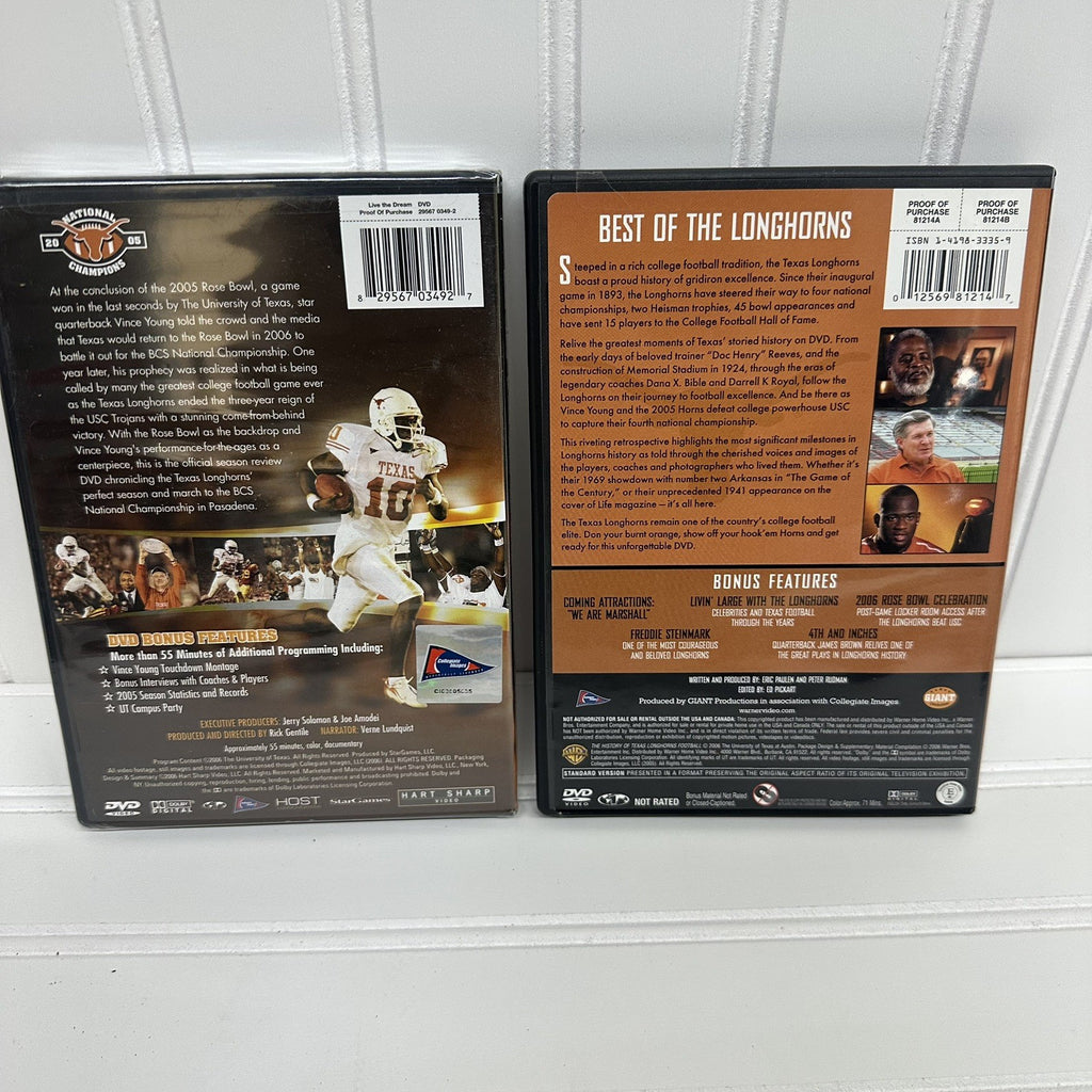 Live the Dream: The Texas Longhorns' Magical dvd-New - History of Texas-Preowned