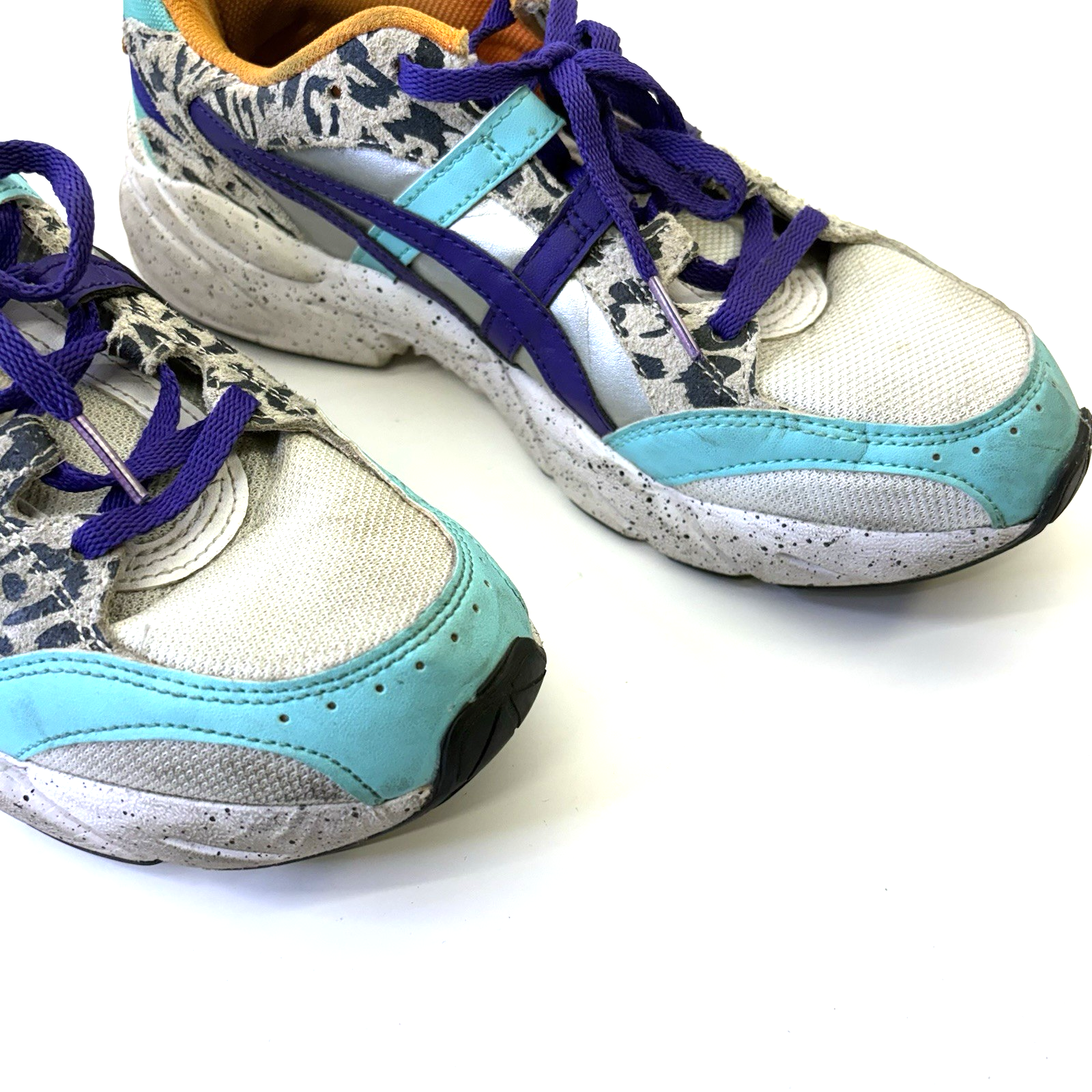 ASICS GEL-BND Men’s Size 7.5 Multicolor Zebra Running Shoes 1021A248 Fair Used