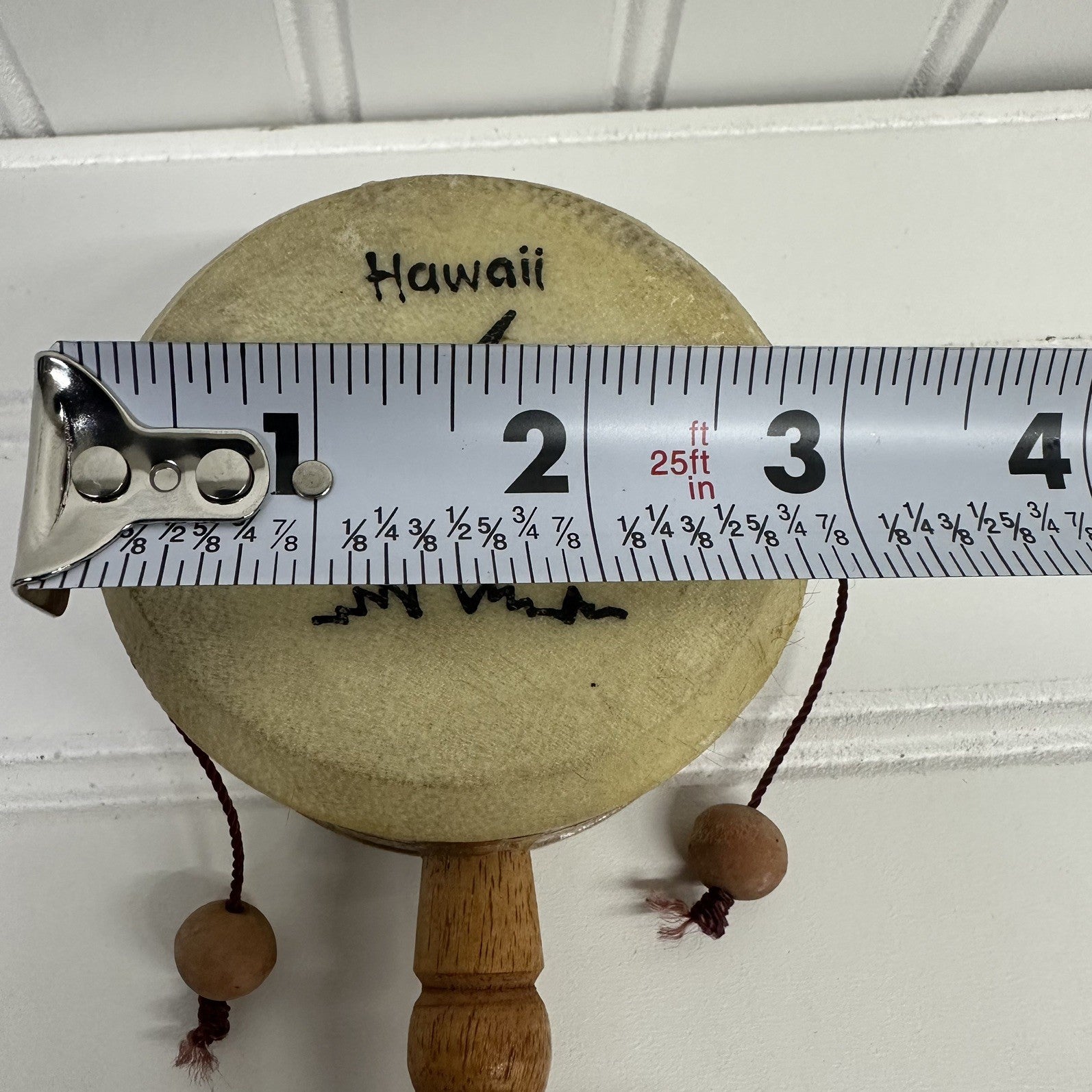 Primitive Den Den Drum Percussion Instrument Native American & Hawaii