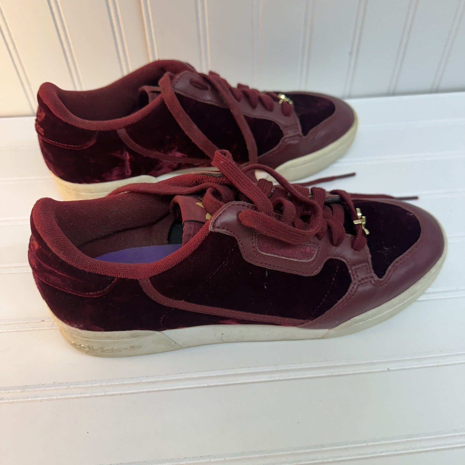 Adidas Continental 80 Shoes Men's Size 8 Velvet Burgundy 2019