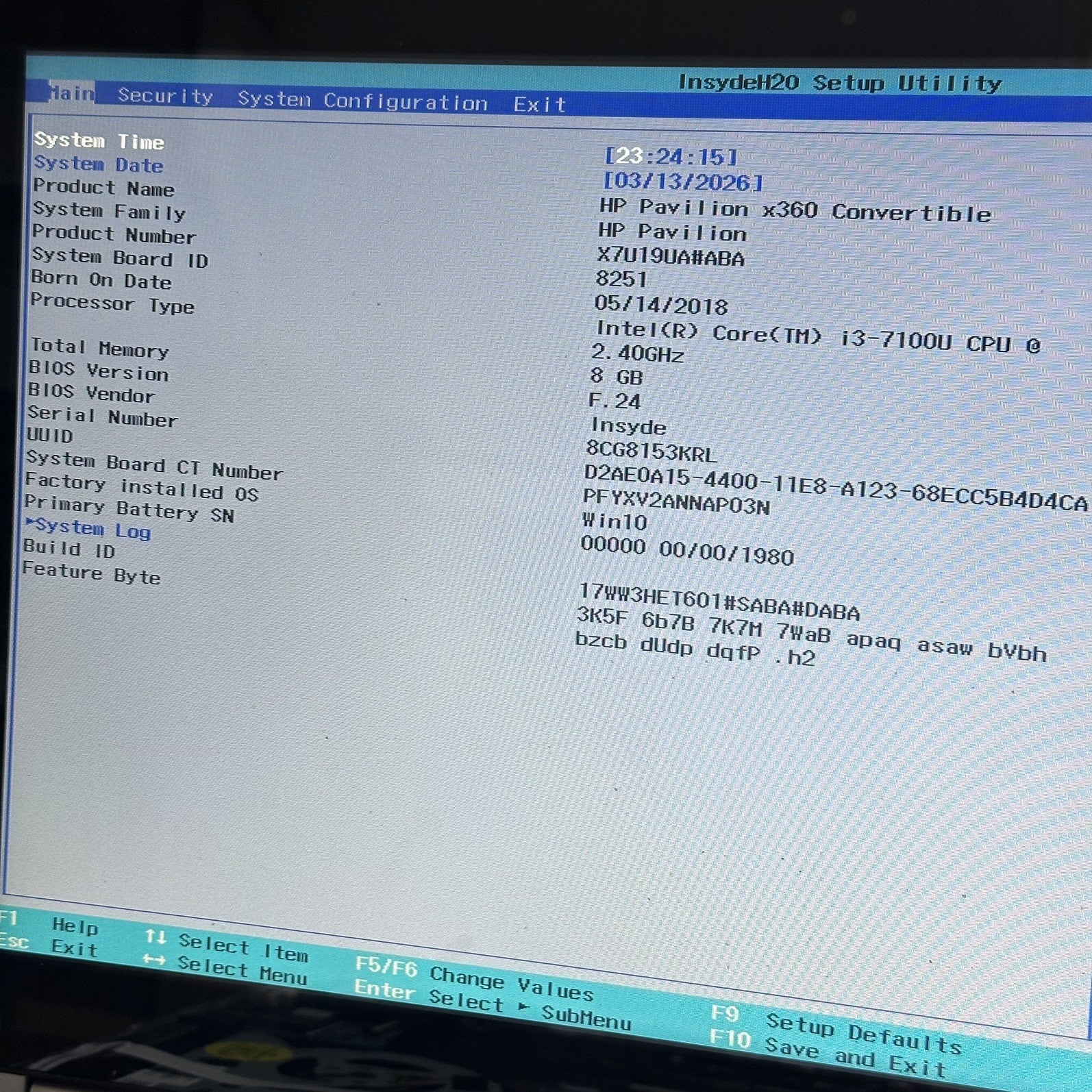 HP 15-BK 15-bk168cl 15T-BK100 15-bk163dx Motherboard Intel i3-7100U TOUCH + 8GB