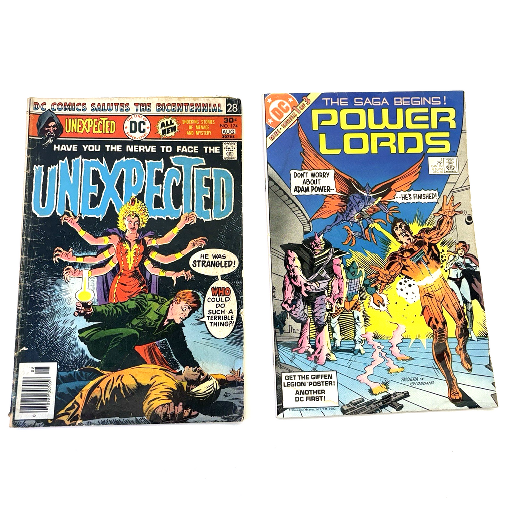 Lot Of 2 DC Comics Unexpected #174 & Power Lords Series 1 Of 3 Fair
