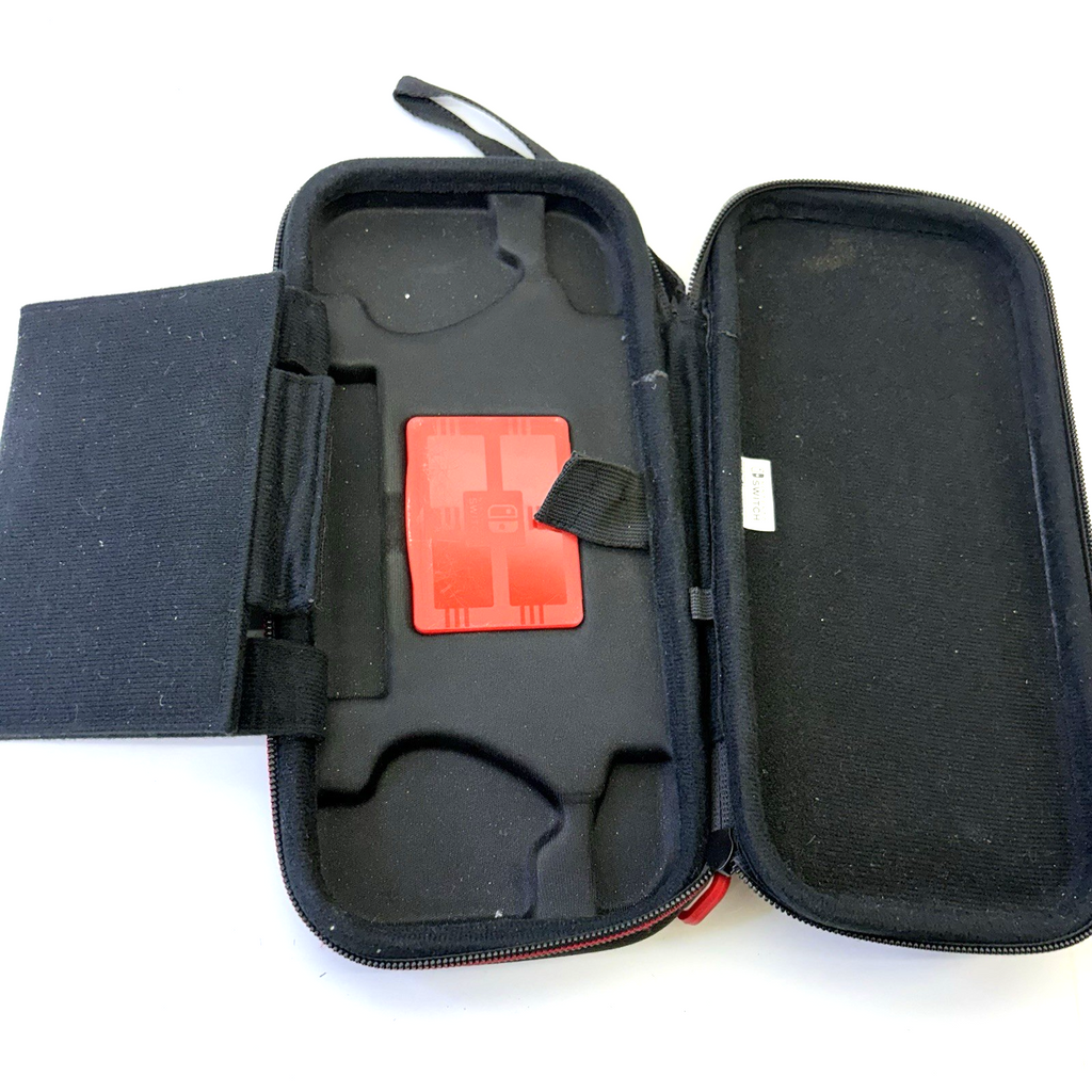 Nintendo Switch Charger + Case Black +Joy-Con Wrist Strap + Game Holder
