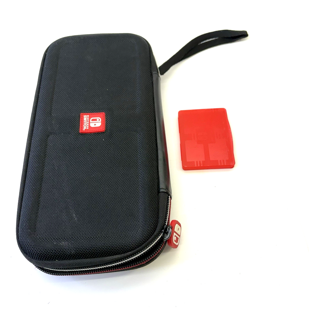 Nintendo Switch Charger + Case Black +Joy-Con Wrist Strap + Game Holder
