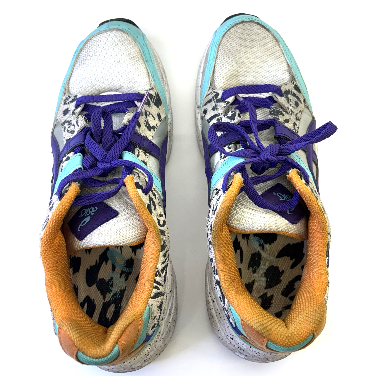 ASICS GEL-BND Men’s Size 7.5 Multicolor Zebra Running Shoes 1021A248 Fair Used