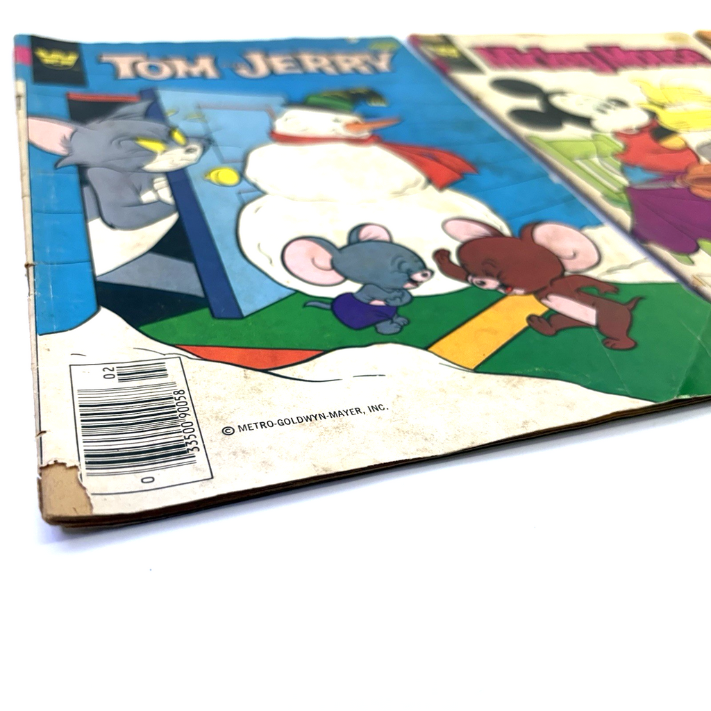 Vintage Disney & Tom and Jerry Comic Book Lot Mickey Mouse Poor Reader Copies