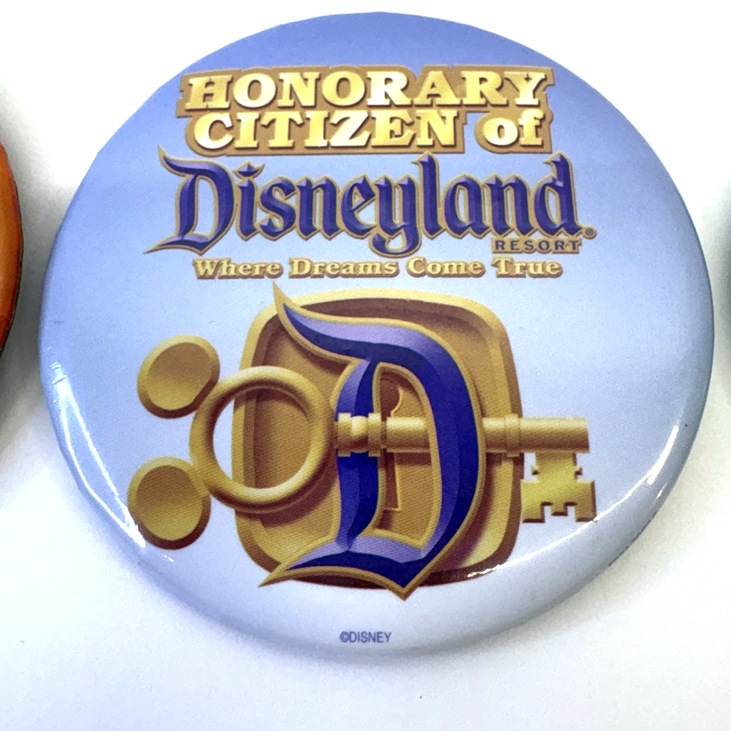 Lot of 3 Disney Parks Pinback Buttons 1st Visit Honorary Citizen I’m Celebrating