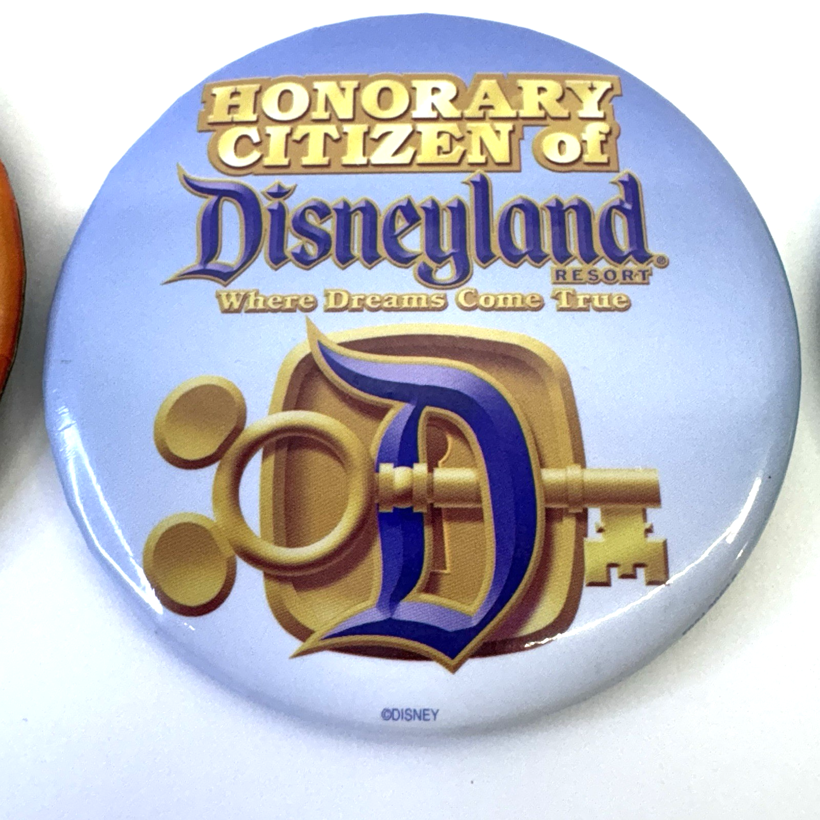 Lot of 3 Disney Parks Pinback Buttons 1st Visit Honorary Citizen I’m Celebrating