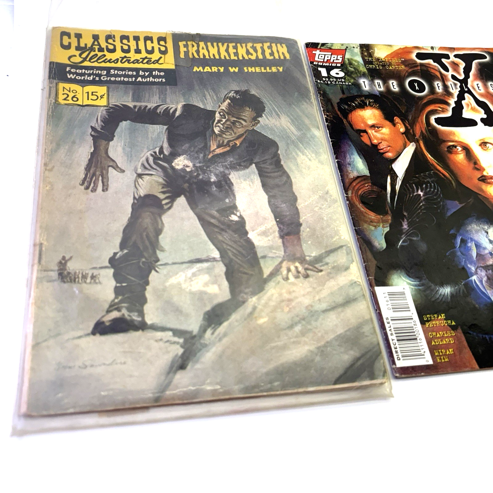 VTG Comic Magazine Lot Classics Illustrated Frankenstein X-Files Twilight Zone