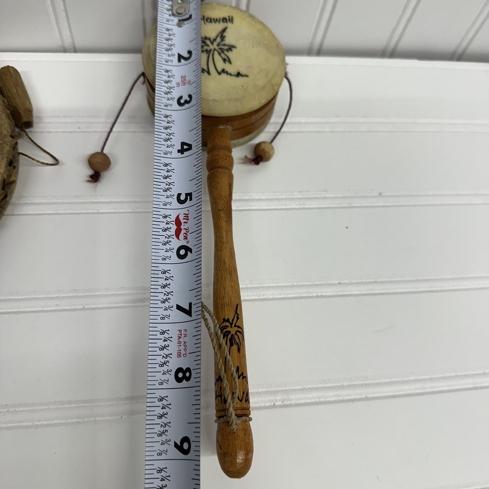 Primitive Den Den Drum Percussion Instrument Native American & Hawaii