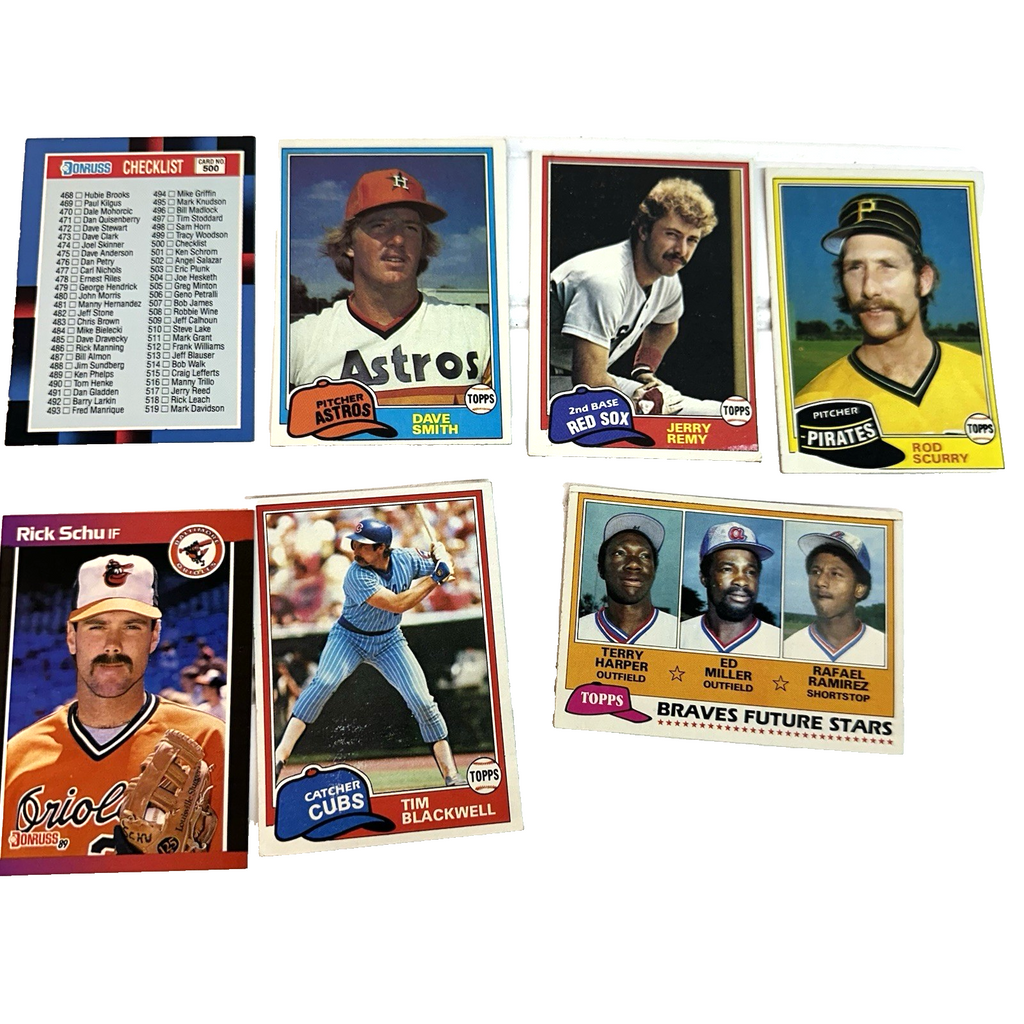 Vintage Baseball Cards Set Topps Donruss