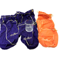 Lot 7 Crown Royal Bags Peach Purple Drawstring + Bonus CRWNRL Glass