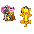 Disney Pin Lot 2pc Lady Tramp Together Forever + Baby Tigger Cutie Pin