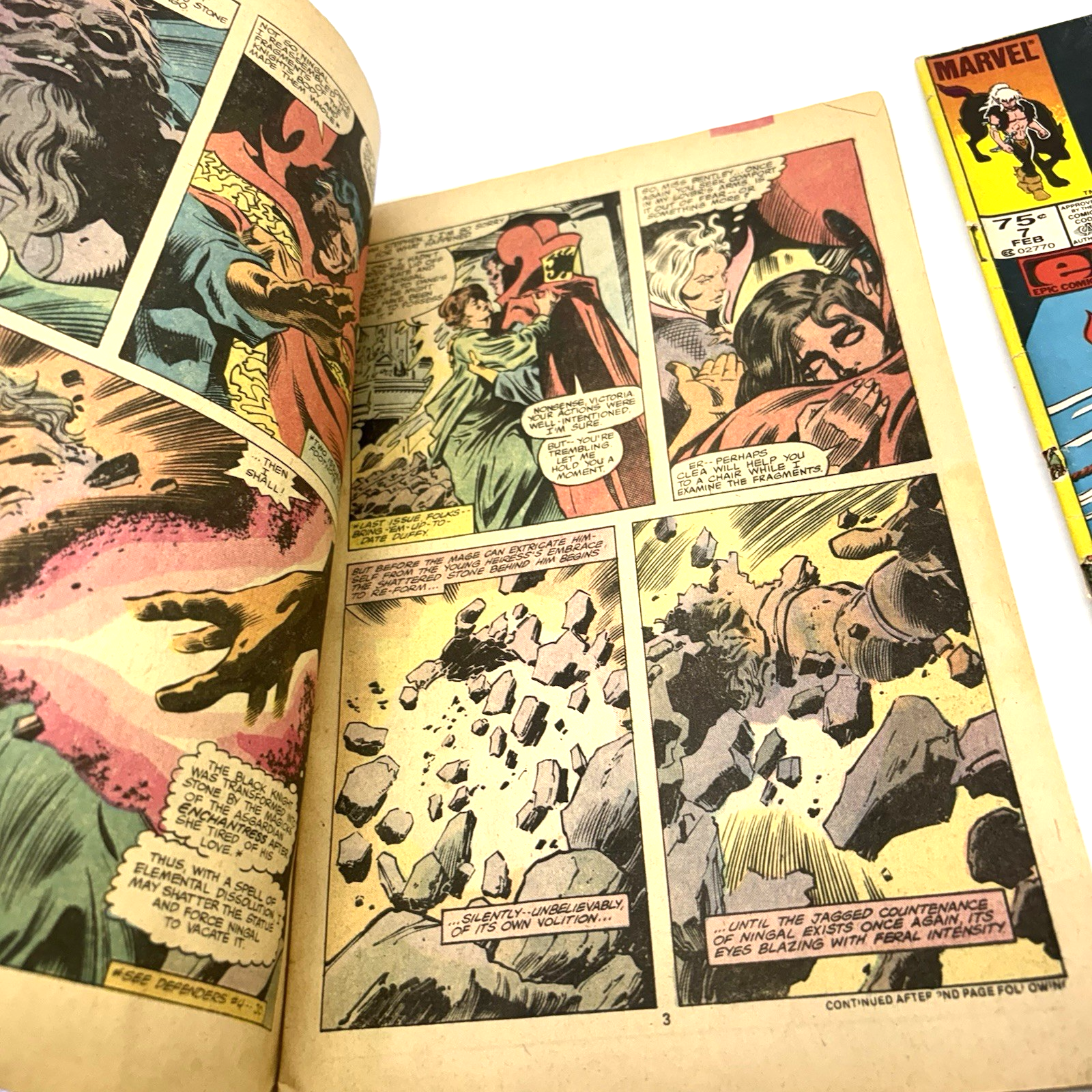 Lot of 3 Vintage Marvel Comic Books X-Men Alpha ,Doctor Strange, Elfquest Fair