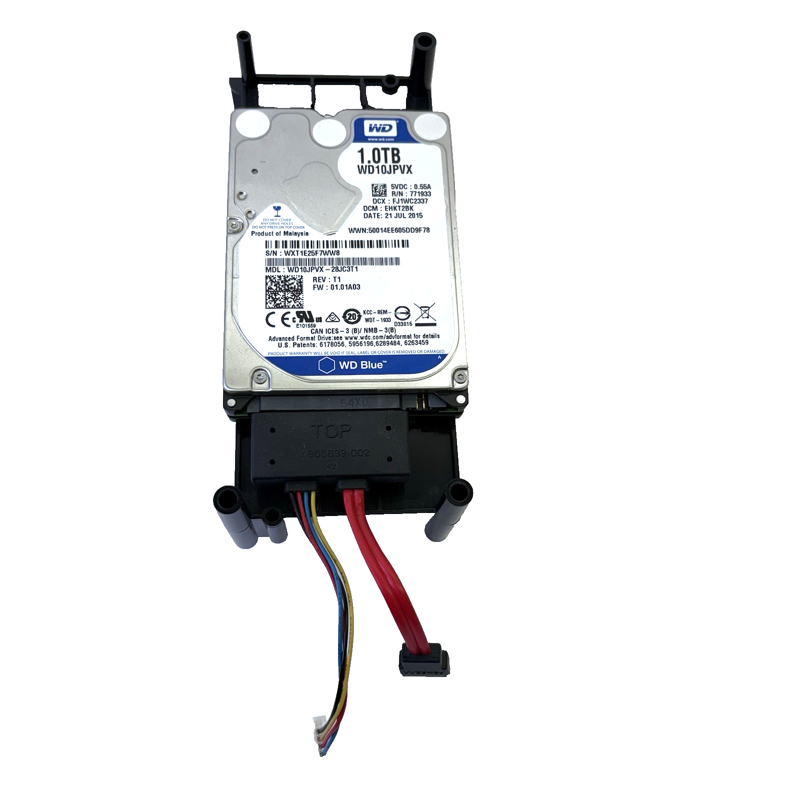 Xbox One 1540 1TB WD10JPVX HDD w/ Caddy & SATA Cable Tested Healt Good