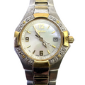 Seiko Coutura Diamond Bezel Women’s Watch 7N82-0BF0 MOP Dial AS-IS
