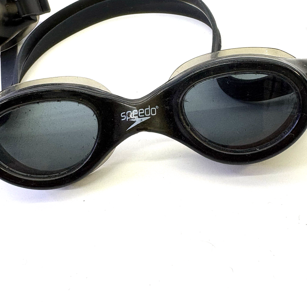 Speedo & Pro Player Swim Goggles Lot of 3 Adult Black Blue Fair Condition