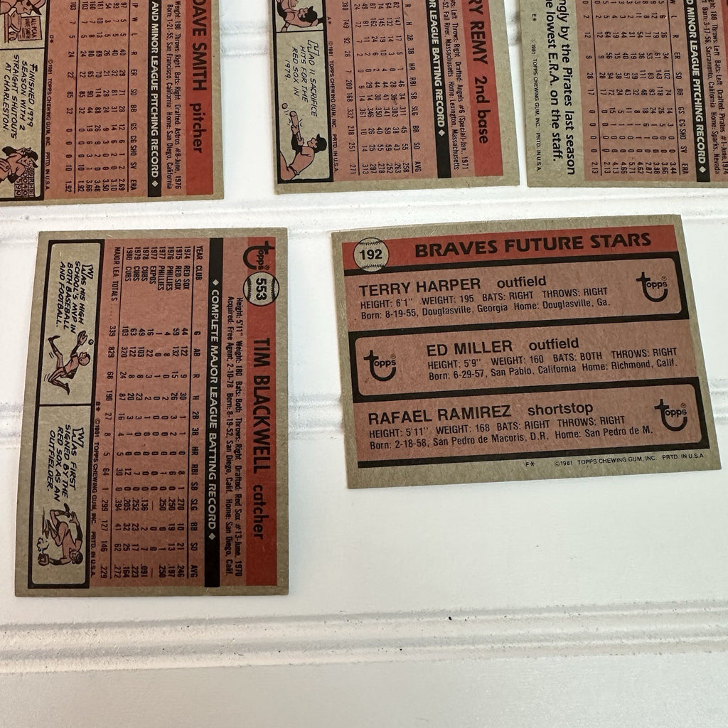 Vintage Baseball Cards Set Topps Donruss